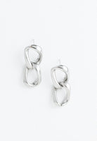 Chain Link Silver Earrings Apex Ethical Boutique
