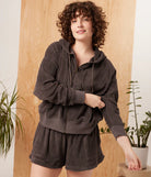 Charcoal Terry Hoodie Apex Ethical Boutique