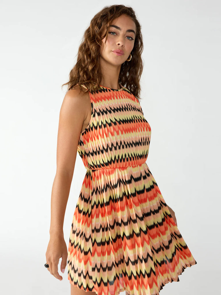 Citrus Striped Mini Dress Apex Ethical Boutique