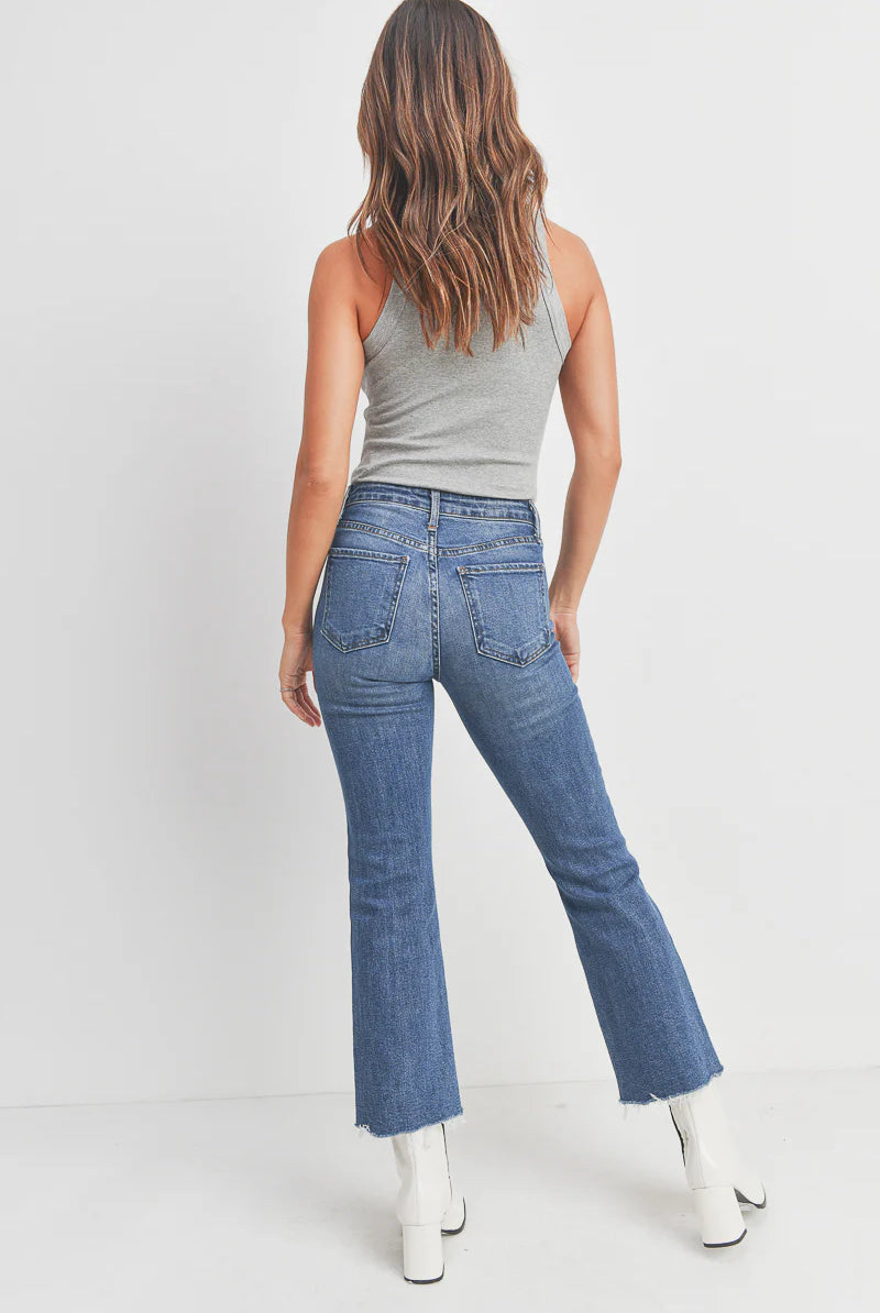 Cropped Flare Jeans Apex Ethical Boutique