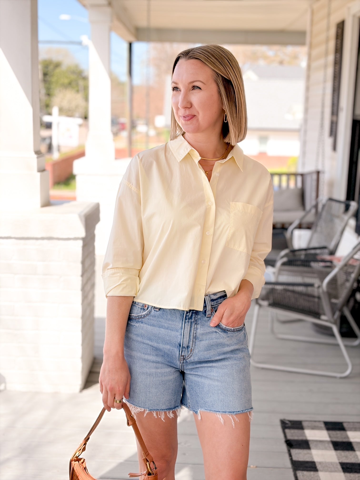 Rose & Lee Co Crossroads Jean Shorts, Pulse Denim Shorts
