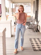 Rose & Lee Co Crystal Jeans, Light Denim Denim