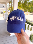 Rose & Lee Co DURHAM Arched Cotton Dad Hat, Blue Accessories
