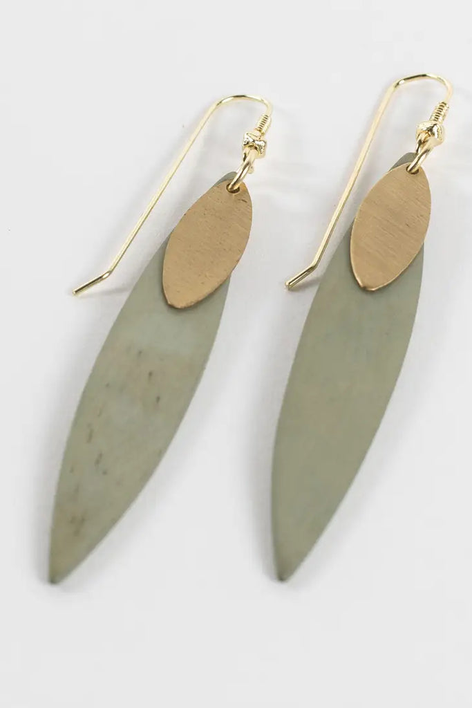 delicate edge earring handmade ethical boutique apex nc