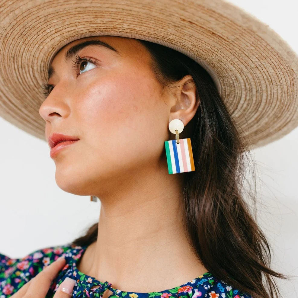 Desert Stripe Earrings Apex Ethical Boutique