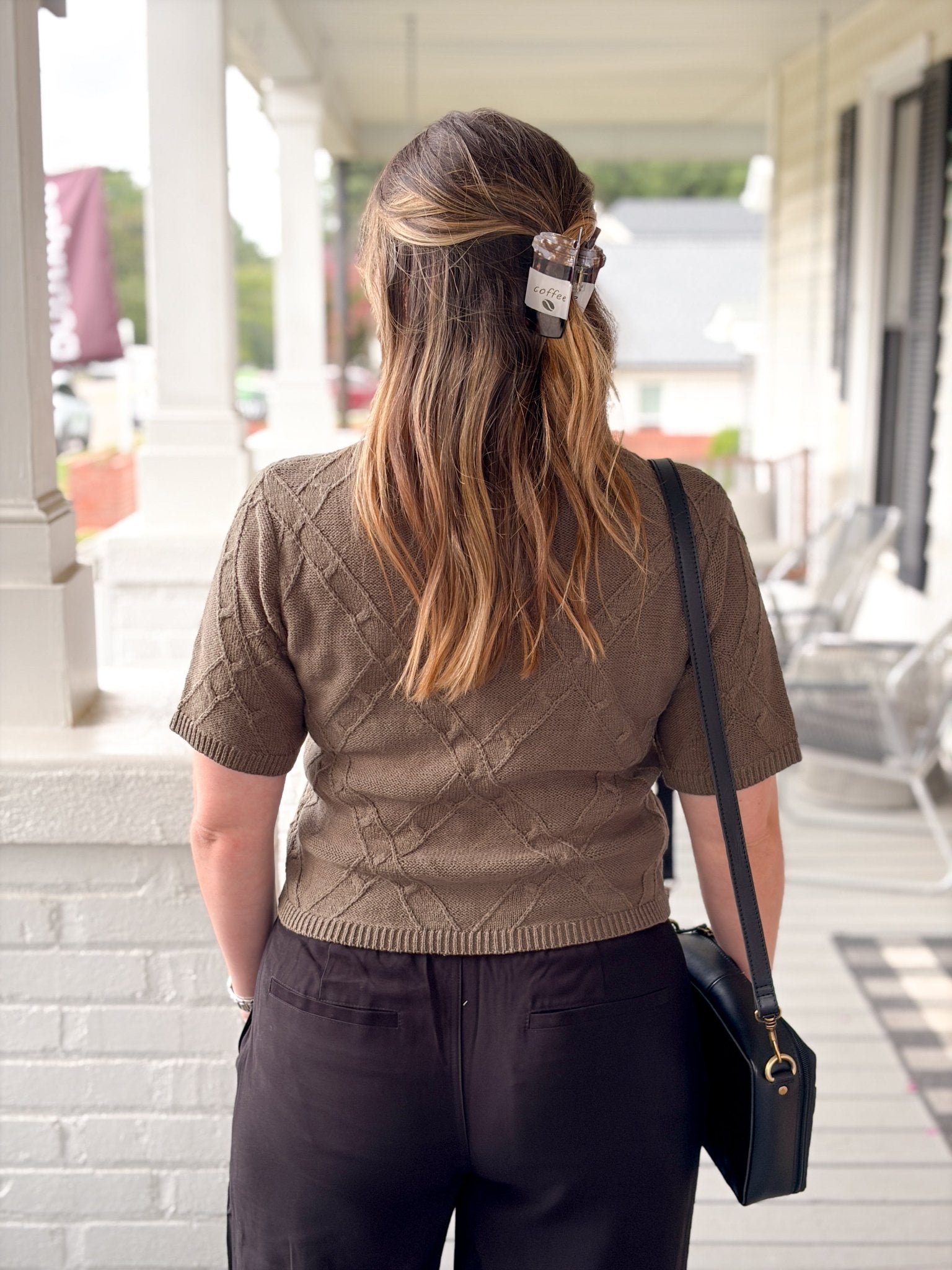 Rose & Lee Co Diamond Sweater Tee, Kalamata by Sanctuary short sleeve
