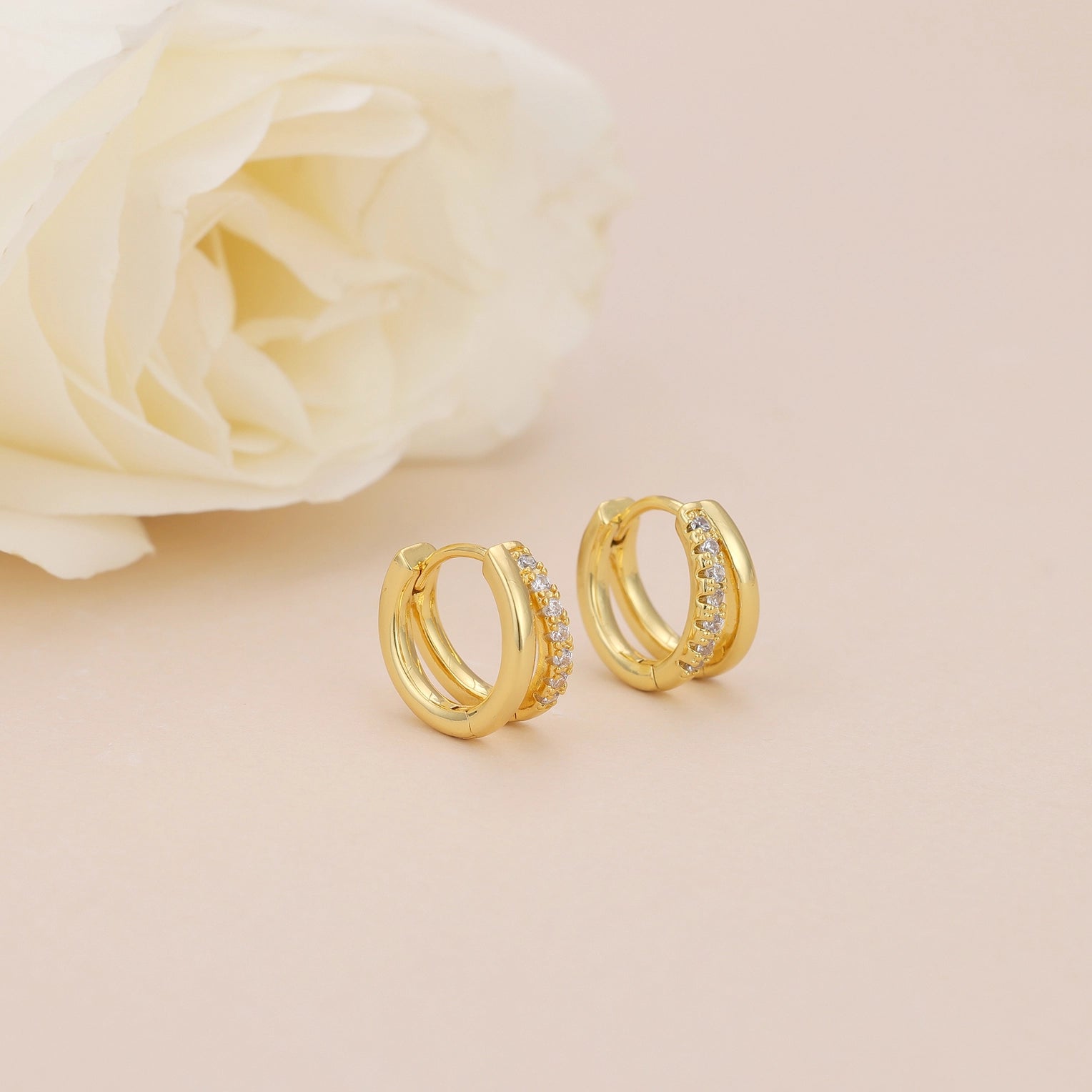 Double Huggie Hoops Apex Ethical Boutique