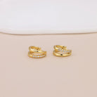 Double Huggie Hoops Apex Ethical Boutique