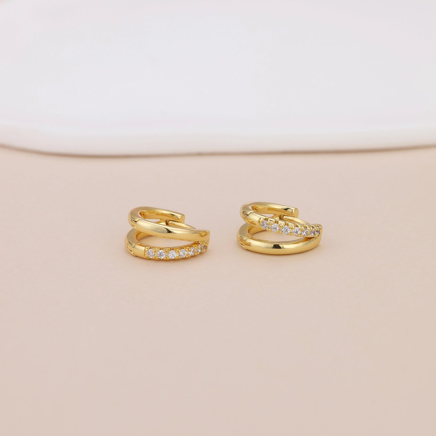 Double Huggie Hoops Apex Ethical Boutique