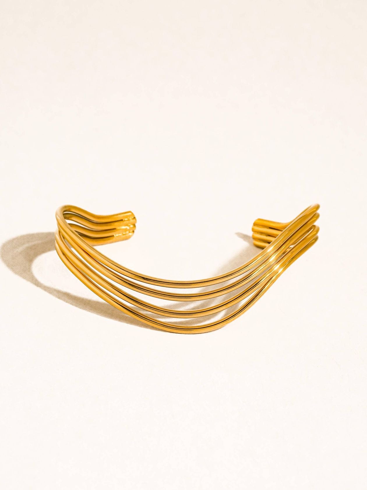 Gold Open Cuff Bracelet