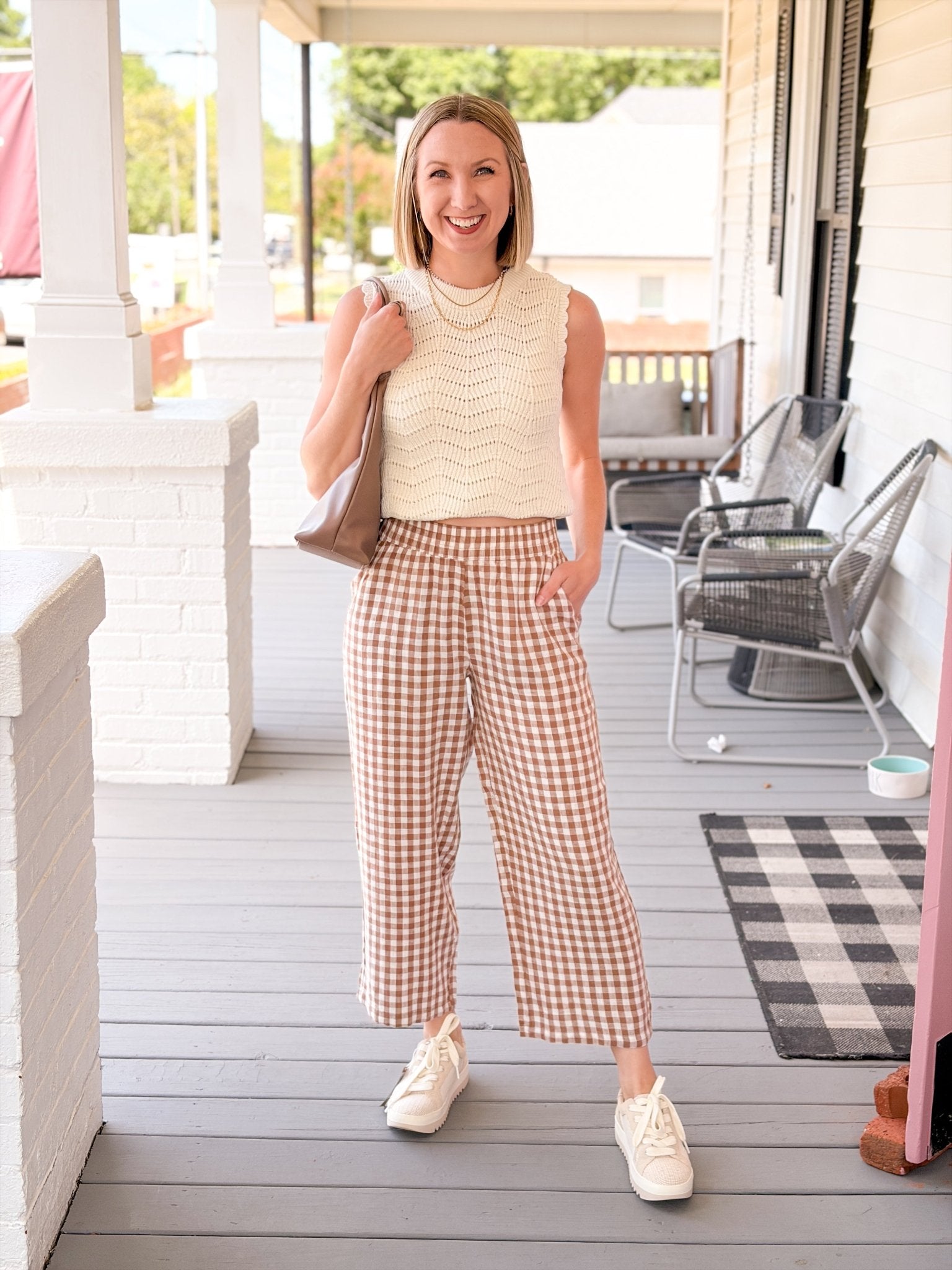 Rose & Lee Co Falakka Pants, Gingham Pants