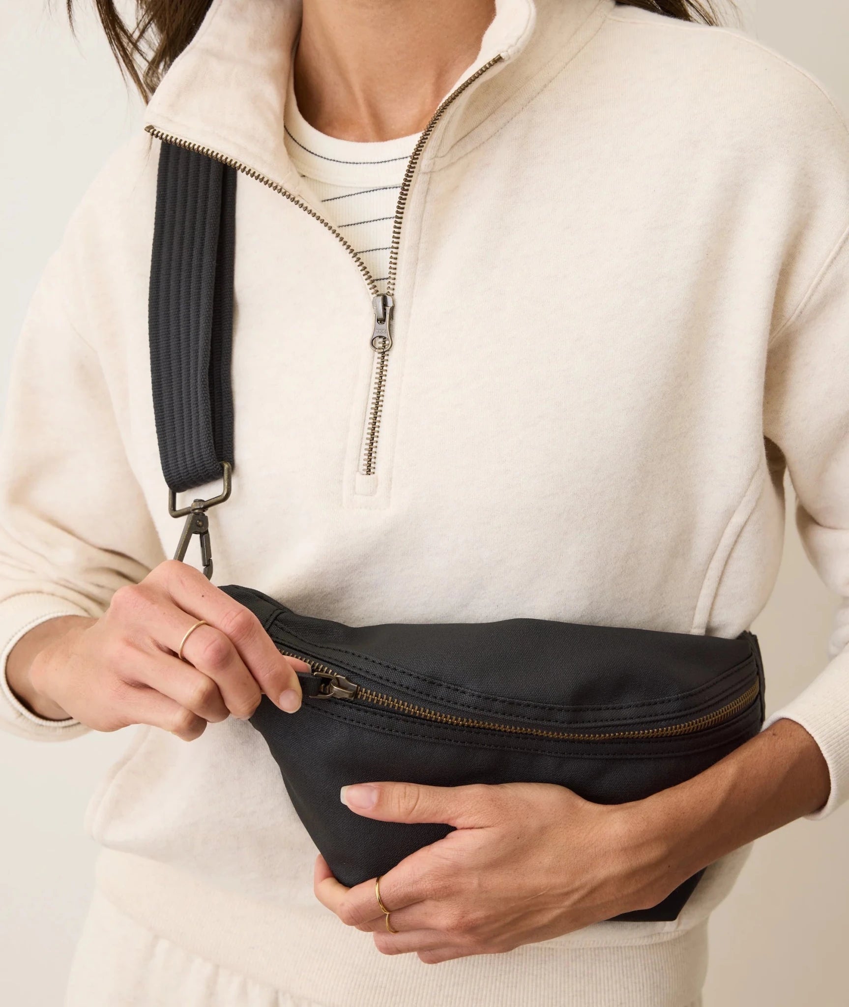 Rose & Lee Co Fanny Pack, Black by Marine Layer Bags
