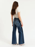 Far Out High Rise Wide in Tuxedo by Daze Denim Ethical Womens Boutique NC