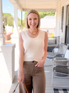 Rose & Lee Co Finn Tank, Cream Tanks
