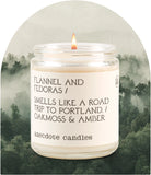Flannel & Fedoras Candle Apex Ethical Boutique