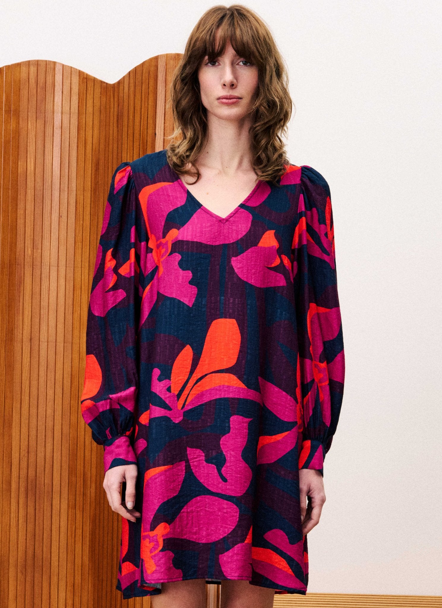 Rose & Lee Co Callie Dress, Geo Flowers Work Dress