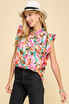 Floral Printed Work Blouse Apex Ethical Boutique