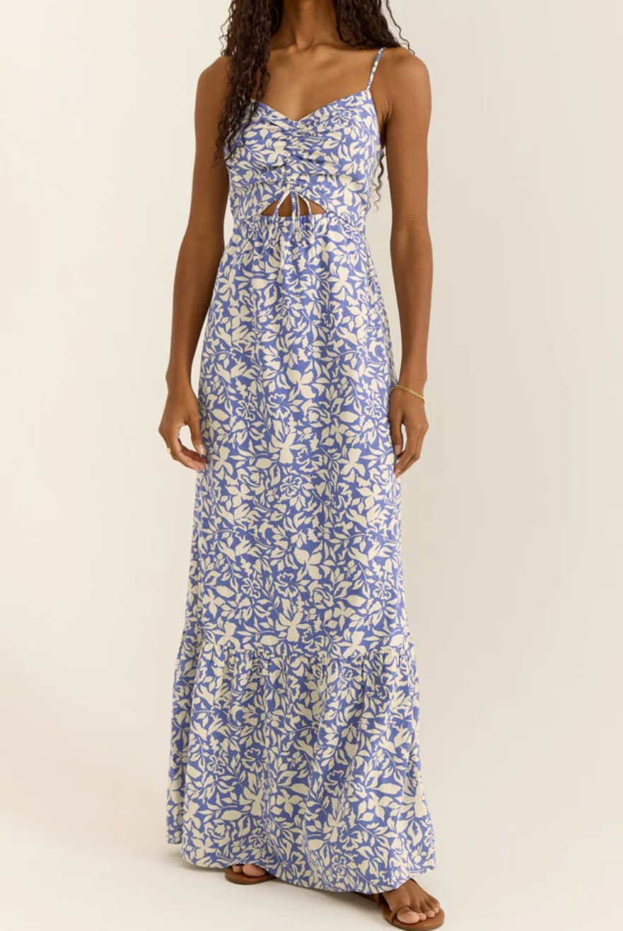 Floral Ruched Dress Apex Ethical Boutique