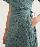 Floral Wrap Midi Dress Apex Ethical Boutique