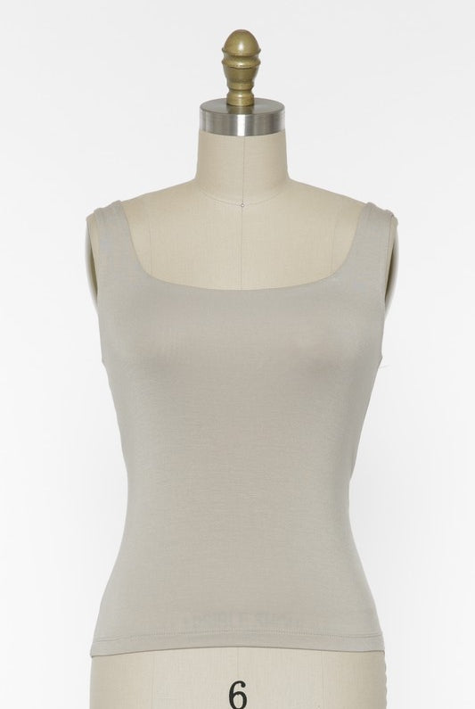 Fog Grey Tank Top Apex Ethical Boutique