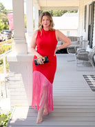 Rose & Lee Co Gigi Dress, Red/Pink Event Dress