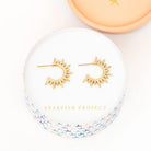 Gold Sun Hoops
