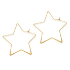 Gold Star Hoop Earrings Apex Ethical Boutique