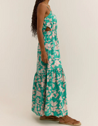 Green Floral Dress Apex Ethical Boutique