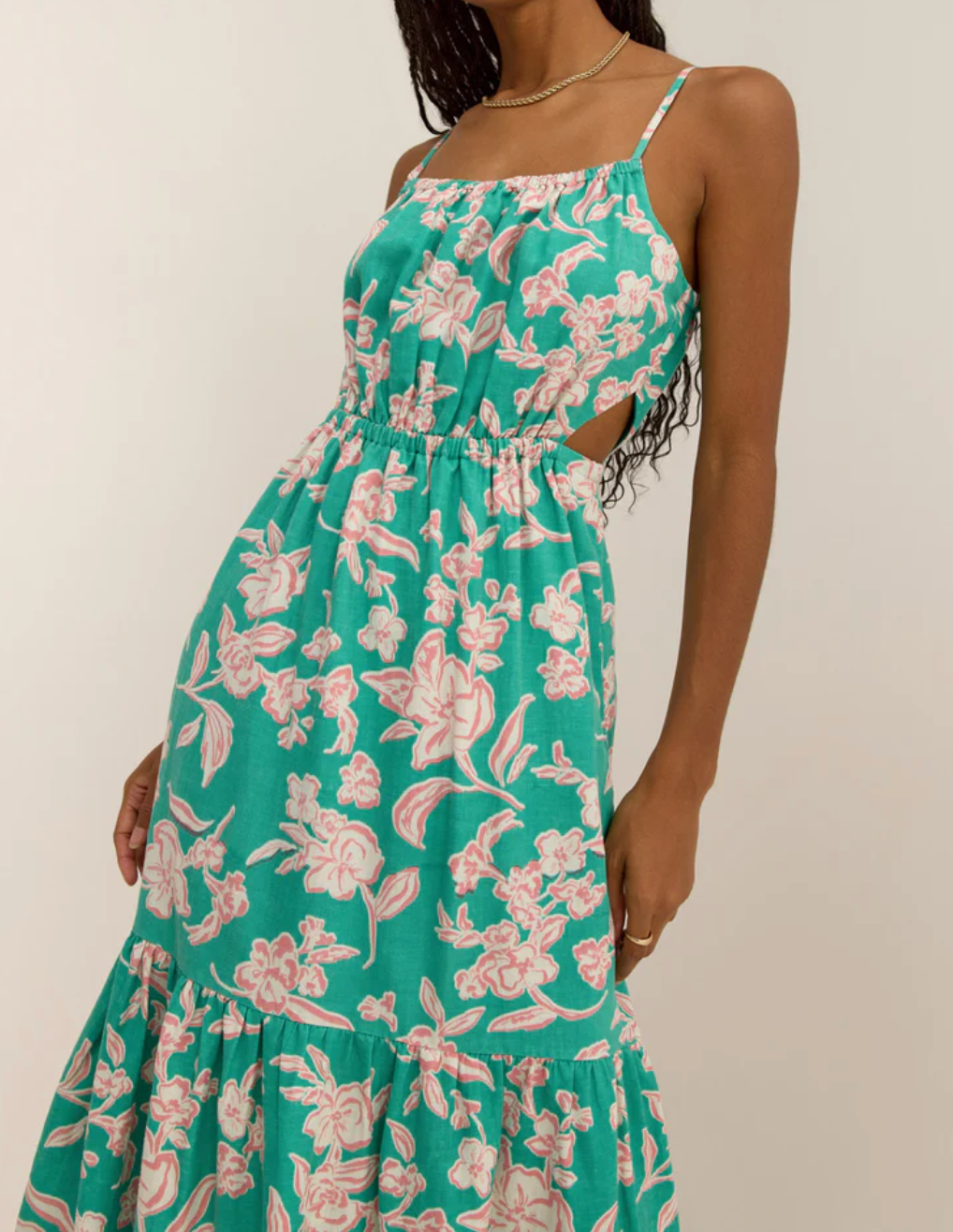 Green Floral Dress Apex Ethical Boutique