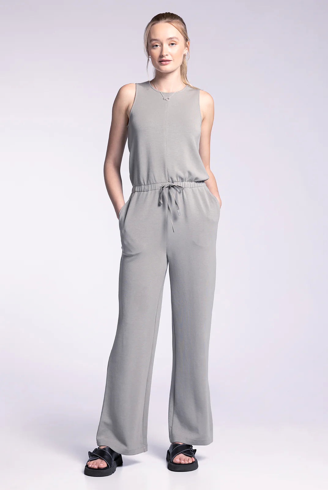 Green Sleeveless Jumpsuit Apex Ethical Boutique