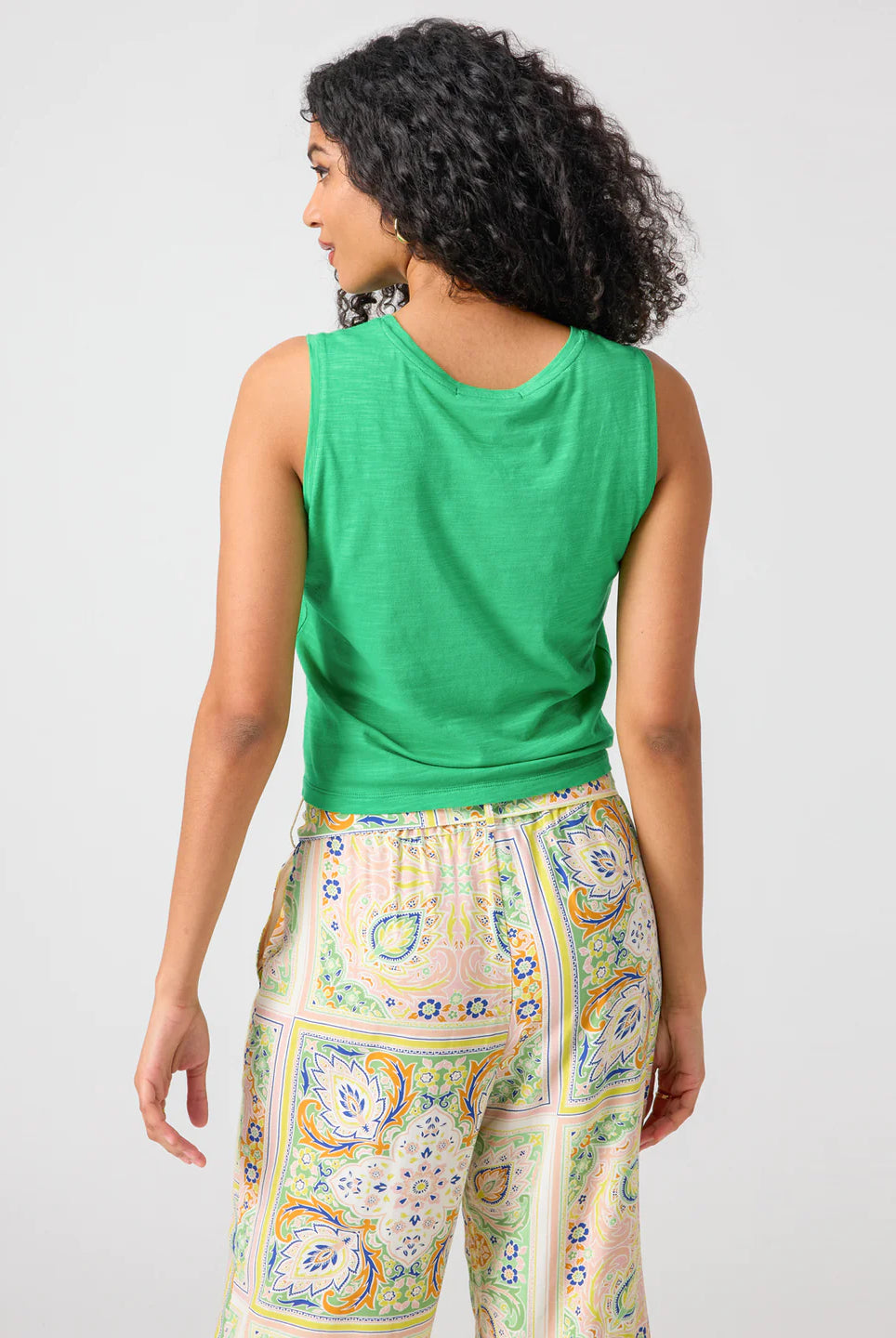 Green Twist Tank Apex Ethical Boutique