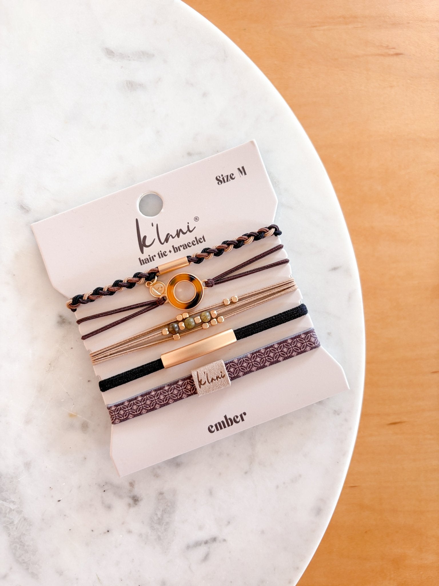 Rose & Lee Co Hair Tie Bracelet Set, Ember Hair