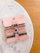 Rose & Lee Co Hair Tie Bracelet Set, Mahjong Hair