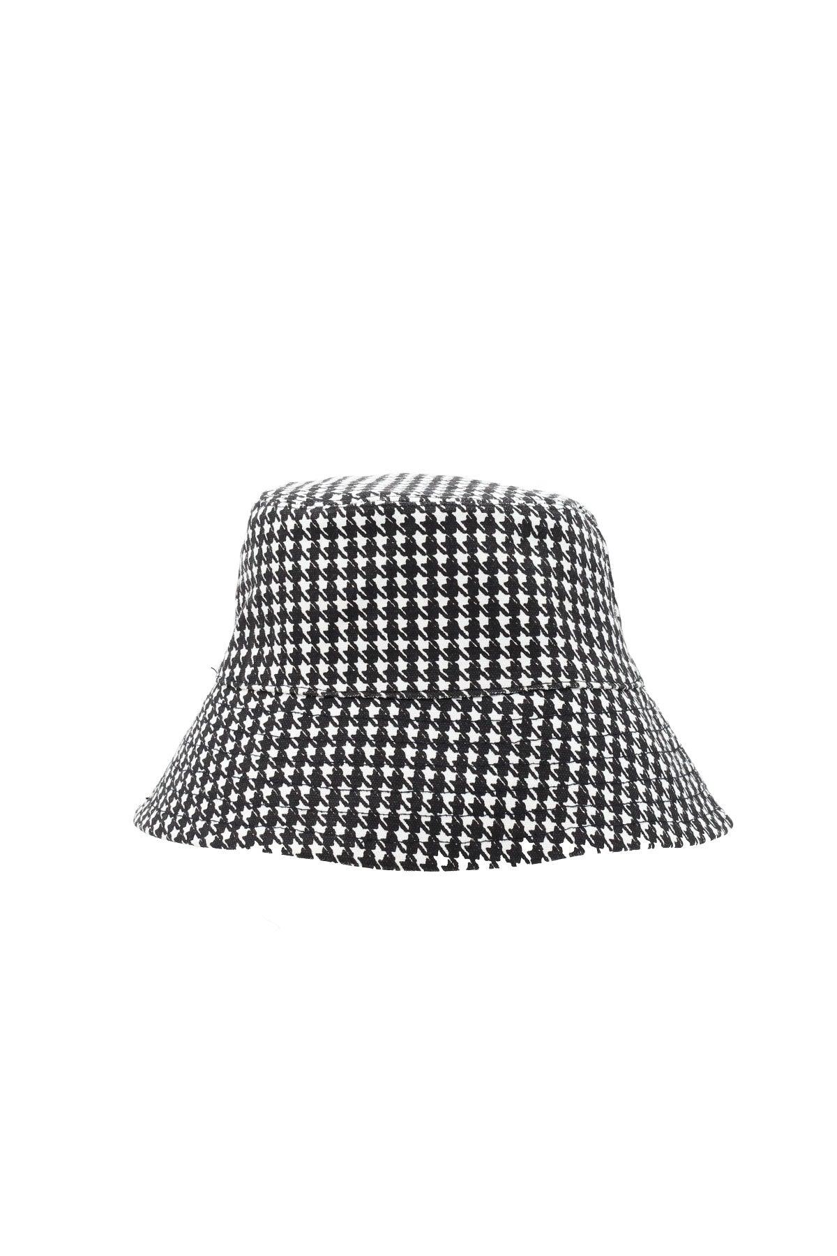 Houndstooth Bucket Hat Apex Ethical Boutique