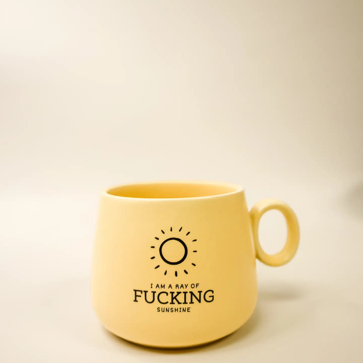 Rose & Lee Co Cappuccino Mug, I Am A Ray of F*cking Sunshine Drinkware