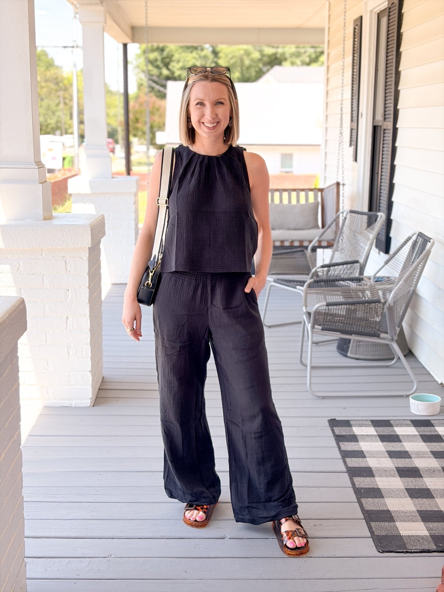 Rose & Lee Co Isla Pants, Black by Marine Layer Pants
