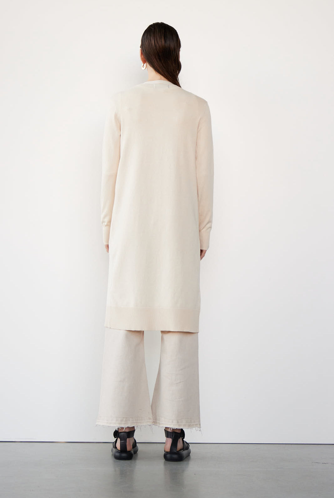 Ivory Long Sleeve Cardigan Apex Ethical Boutique