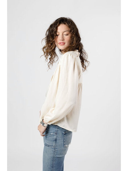 Ivory Long Sleeve Top Apex Ethical Boutique