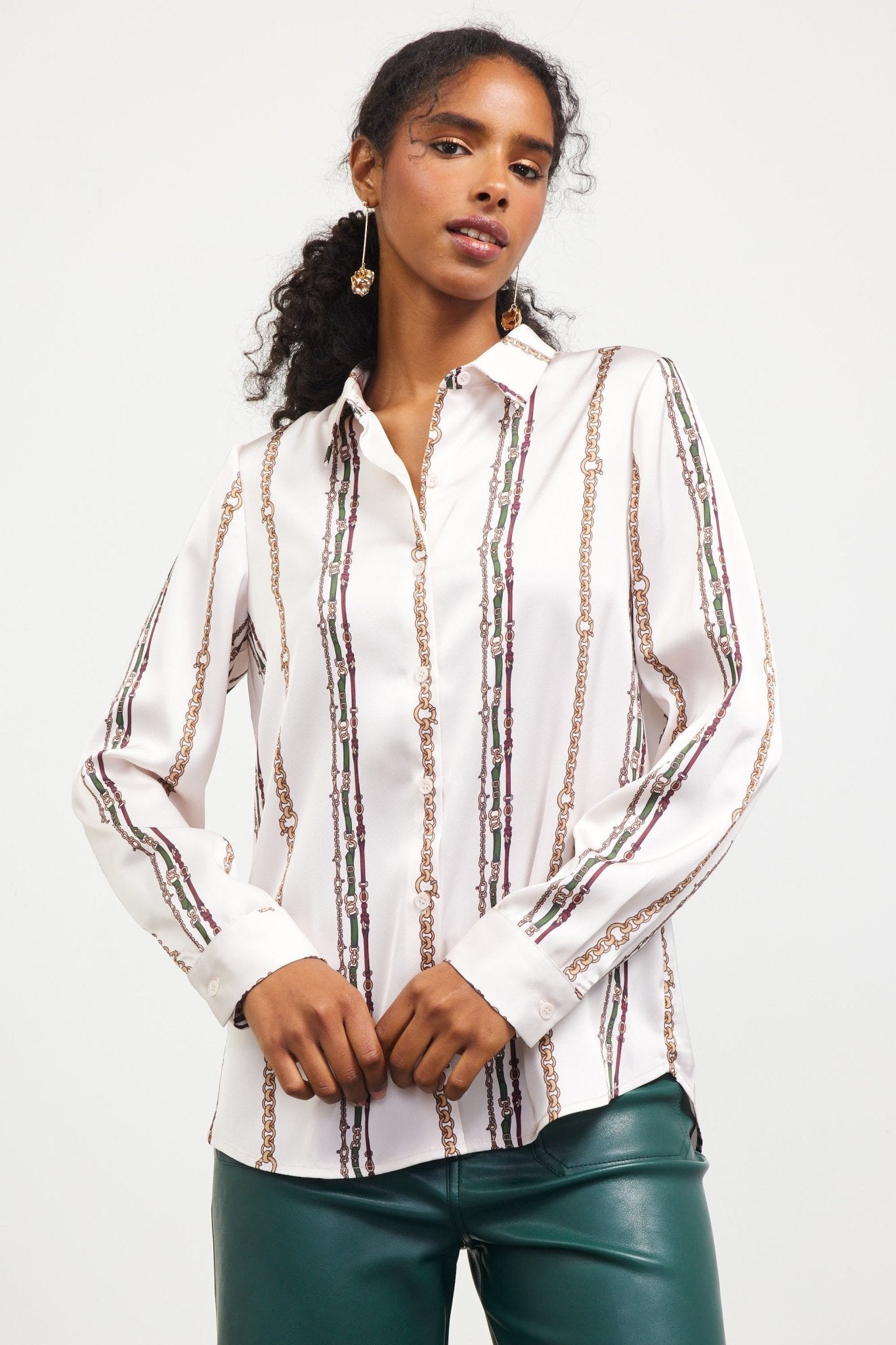 Rose & Lee Co Giana Top, Ivory/Multi unknown