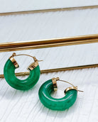 Jade Chunky Acrylic Earrings Apex Ethical Boutique