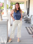 Rose & Lee Co Jade Jeans, Blue Flower Denim