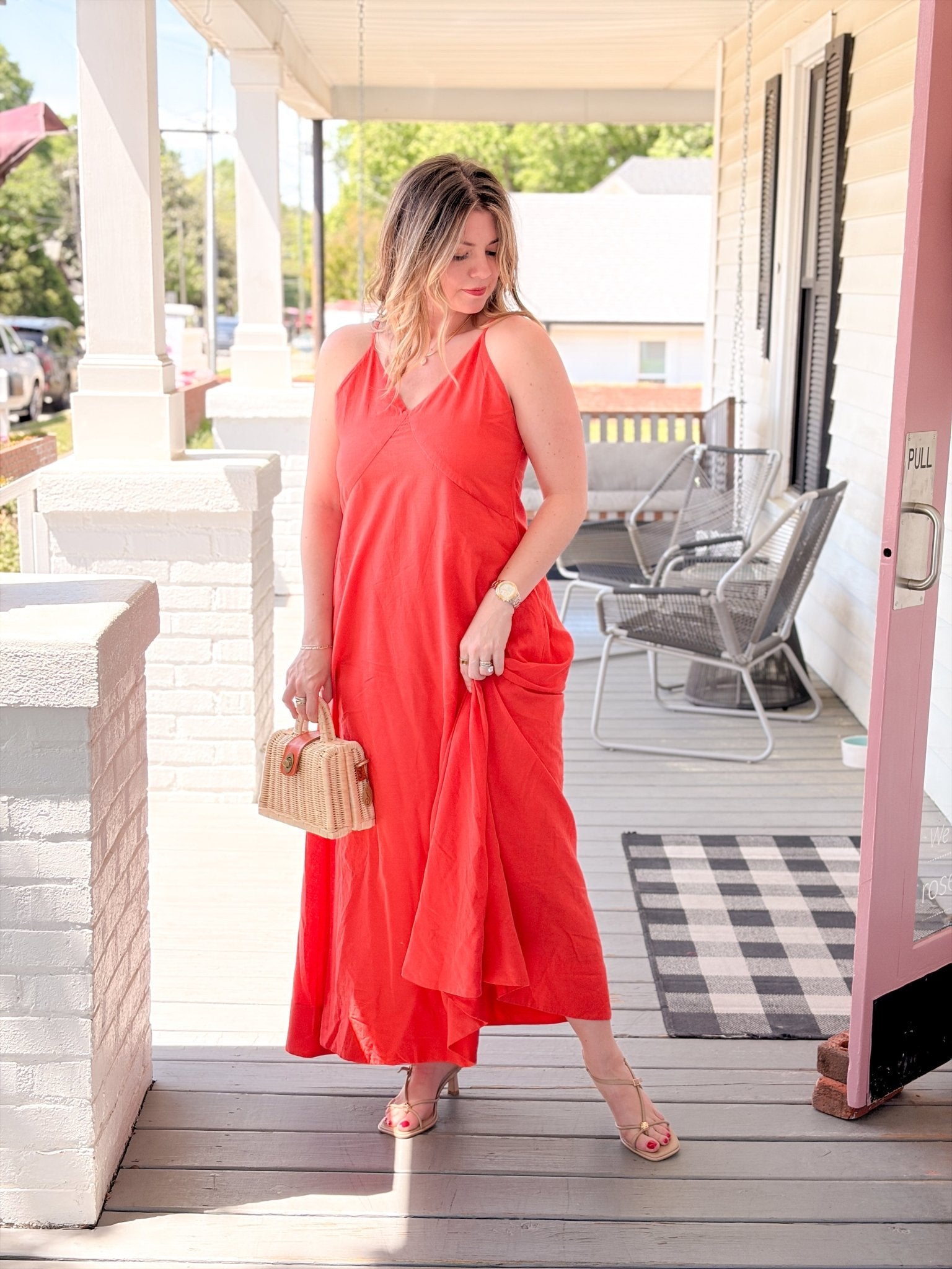 Rose & Lee Co Kaiya Dress, Red Event Dress