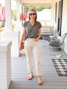 Rose & Lee Co Kelly Top, Deep Green Work Tops