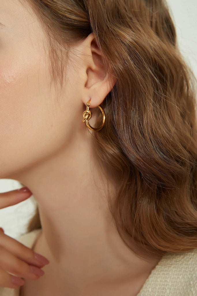 Knotted Hoop Earrings Apex Ethical Boutique