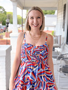 Rose & Lee Co Kylie Dress, Blue Multi Event Dress