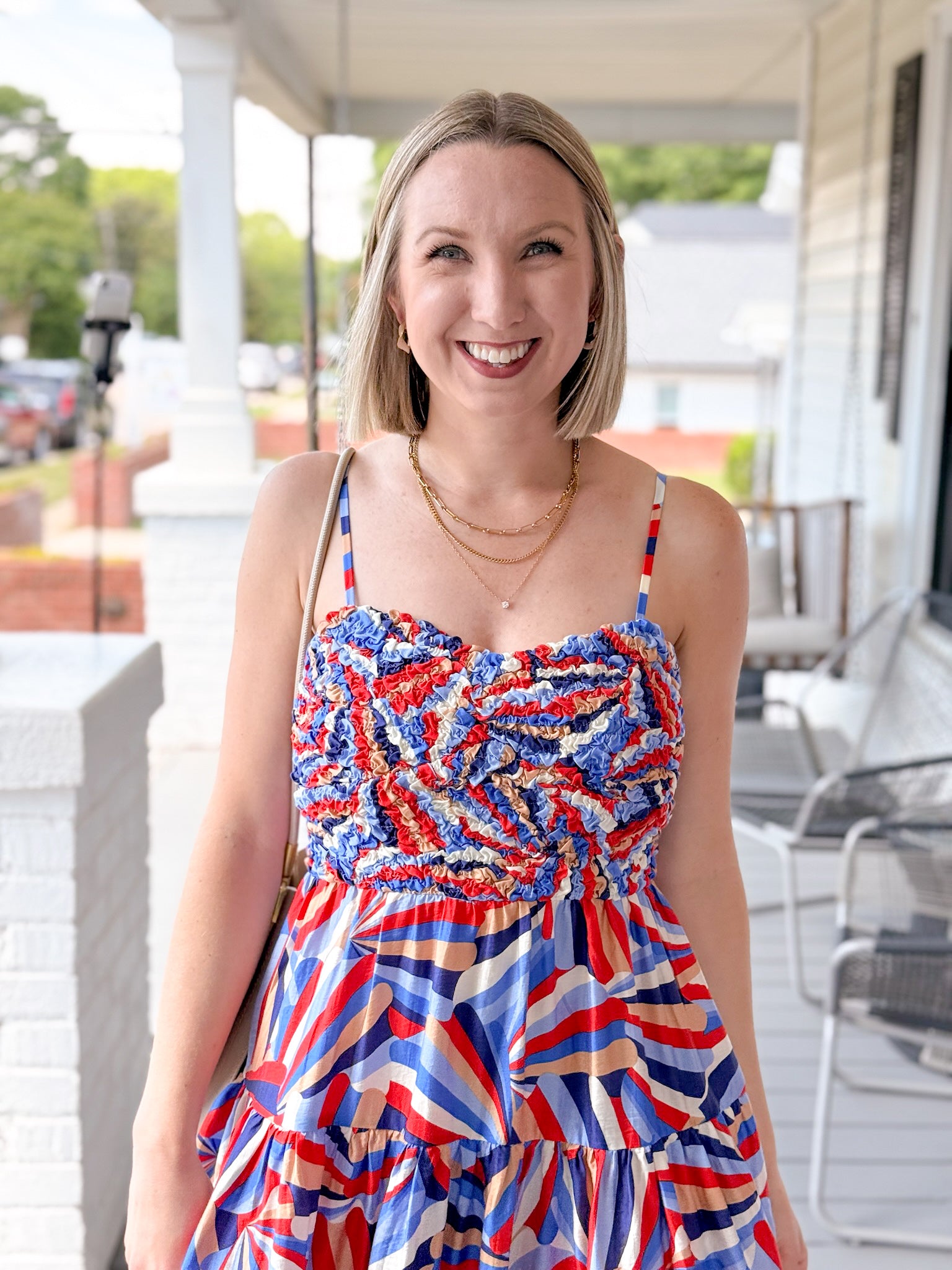 Rose & Lee Co Kylie Dress, Blue Multi Event Dress
