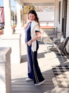 Navy Blue Track Pants