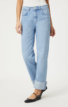Light Denim Cuffed Jeans Apex Ethical Boutique