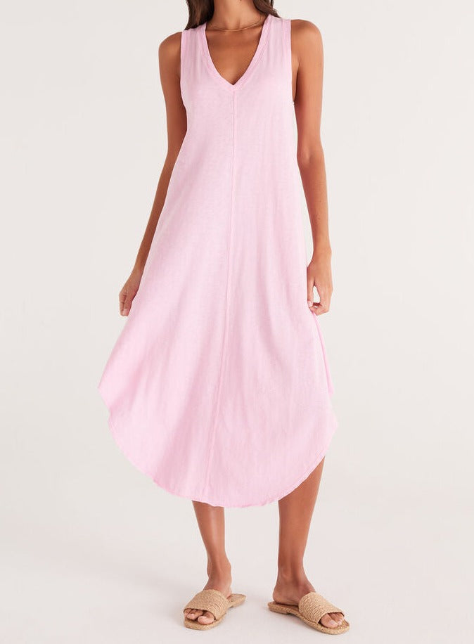 Lilac Slub Dress Apex Ethical Boutique