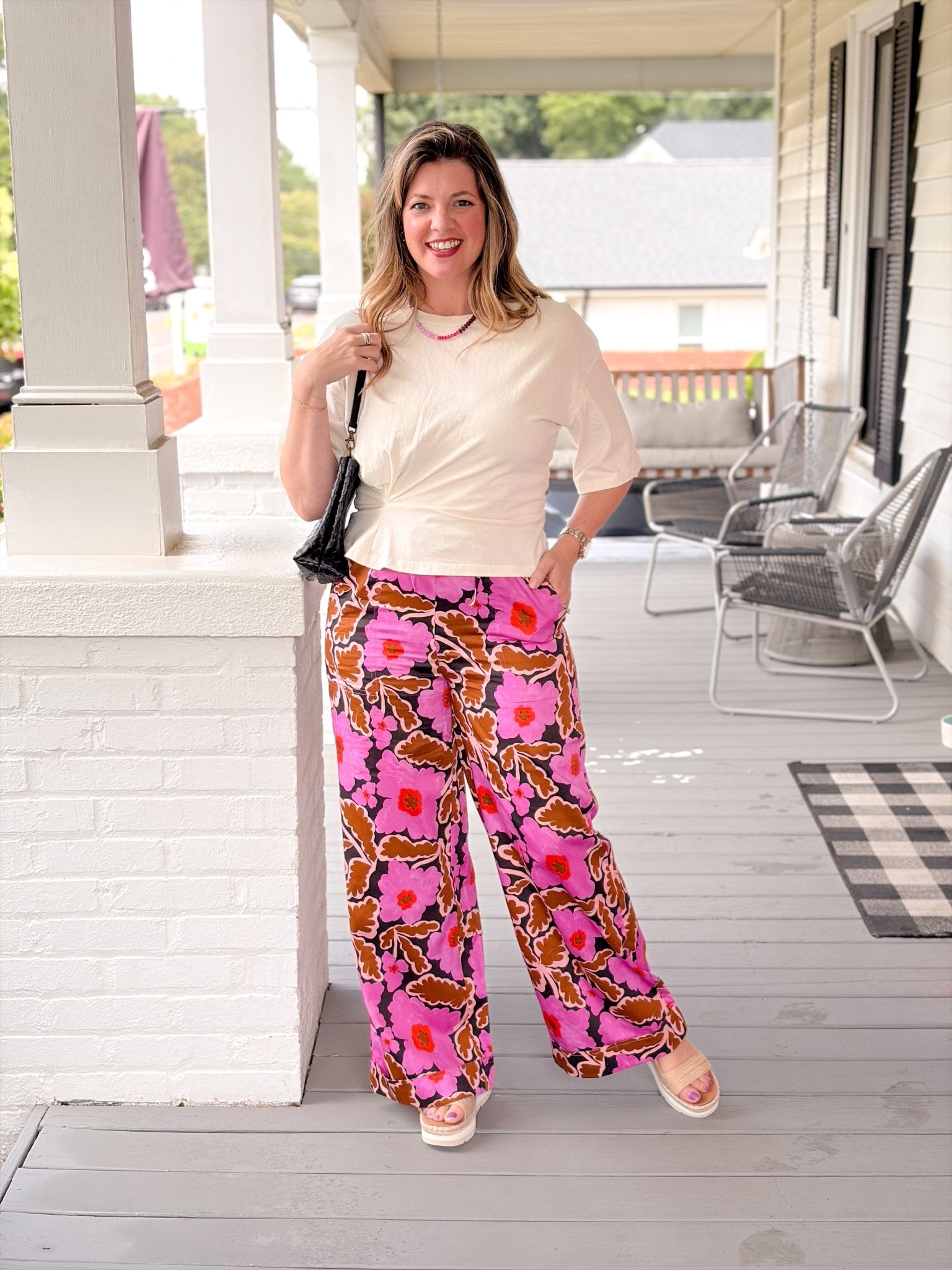 Rose & Lee Co Lotus Pants, Multi Pants